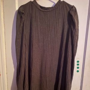 Mid length. Long sleeve dress